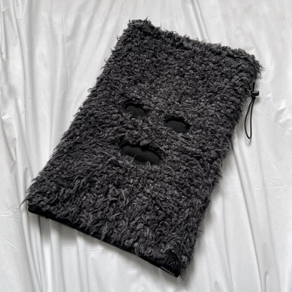 Y-3 Fall 2014 Yohji Yamamoto X Adidas Fur Balaclava Neckwarmer