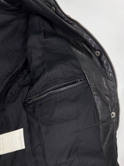 Gucci Fall 1998 Tom Ford Lambskin Leather Quilted Down Puffer Jacket 40