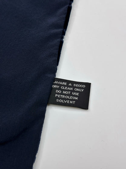 Gucci Fall 1997 Tom Ford Navy Monogram Velvet Scarf