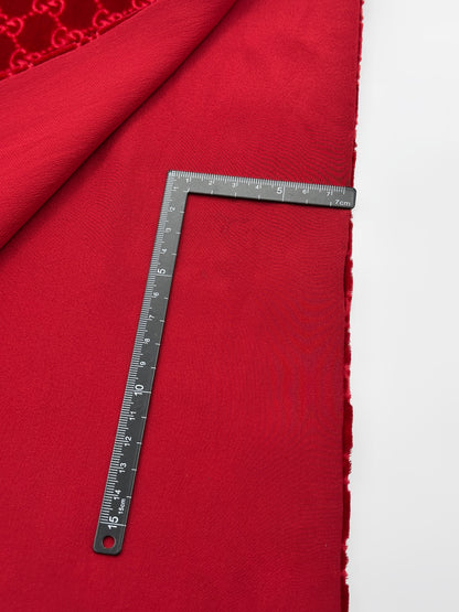 Gucci Fall 1997 Tom Ford Red Monogram Velvet Scarf