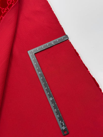 Gucci Fall 1997 Tom Ford Red Monogram Velvet Scarf