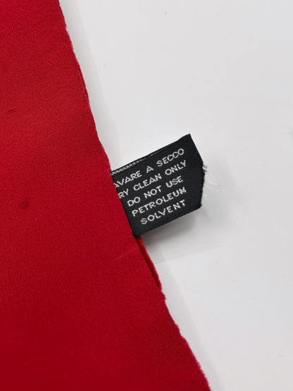 Gucci Fall 1997 Tom Ford Red Monogram Velvet Scarf