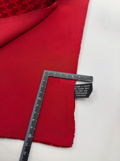 Gucci Fall 1997 Tom Ford Red Monogram Velvet Scarf