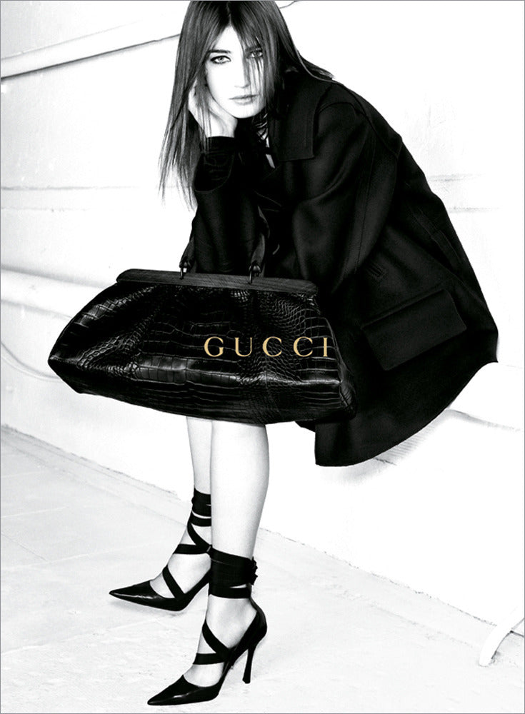 Gucci Fall 2002 Tom Ford Black Pebbled Buffalo Leather Doctors Bag