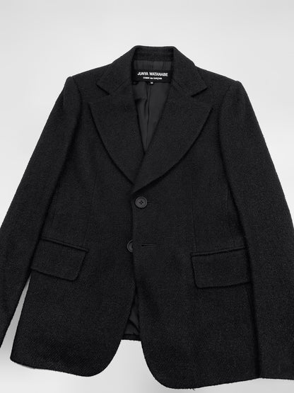 Junya Watanabe Fall 2002 Black Wool Tweed Blazer M