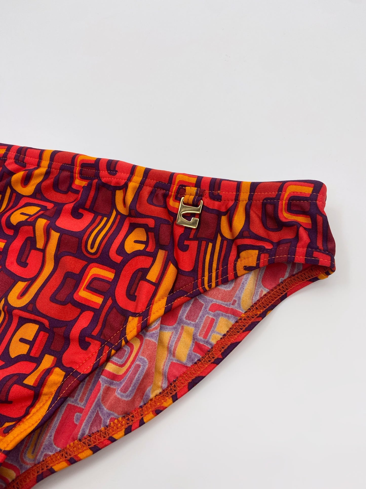 BWNT Gucci Spring 1997 Tom Ford Psychedelic Logo Swim Briefs M