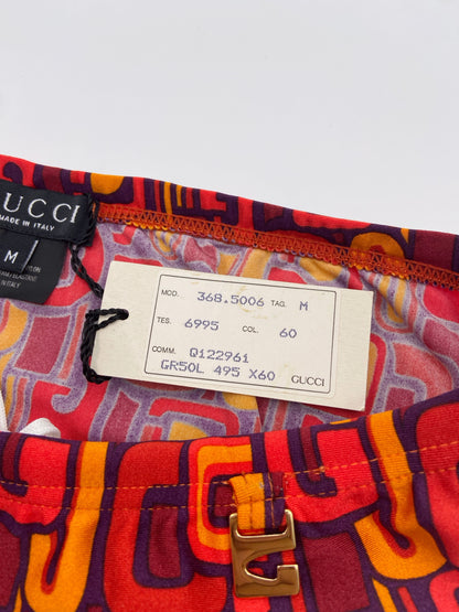 BWNT Gucci Spring 1997 Tom Ford Psychedelic Logo Swim Briefs M