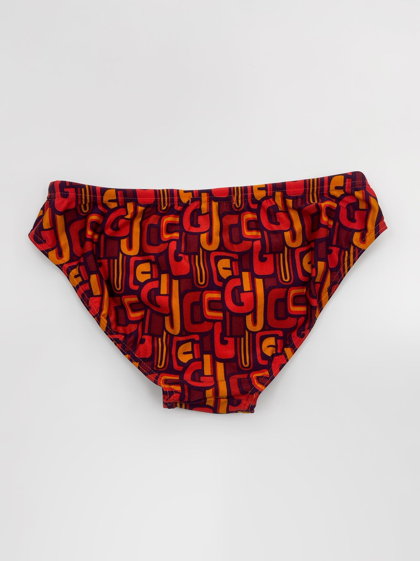 BWNT Gucci Spring 1997 Tom Ford Psychedelic Logo Swim Briefs M