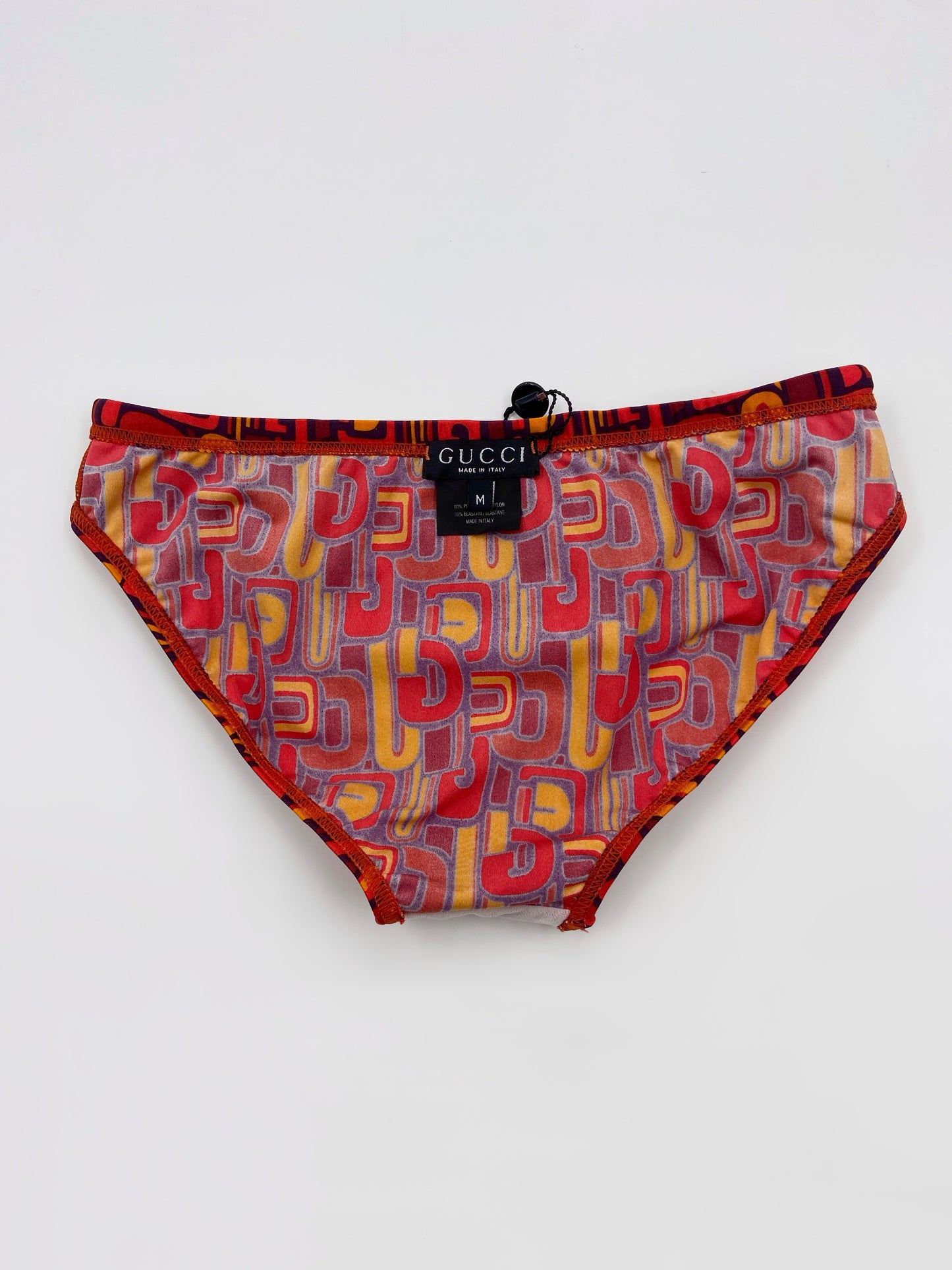 BWNT Gucci Spring 1997 Tom Ford Psychedelic Logo Swim Briefs M