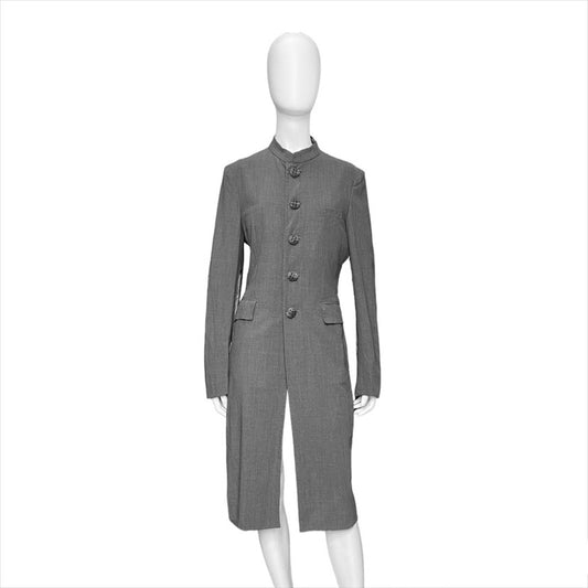 Comme des garçons Homme plus cut-out wool long coat S