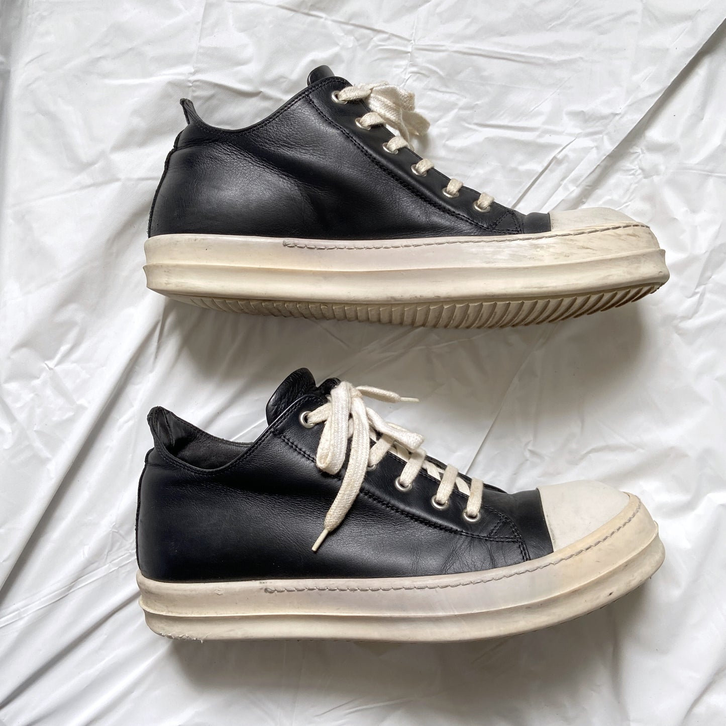 Rick Owens Leather Low Ramones 41