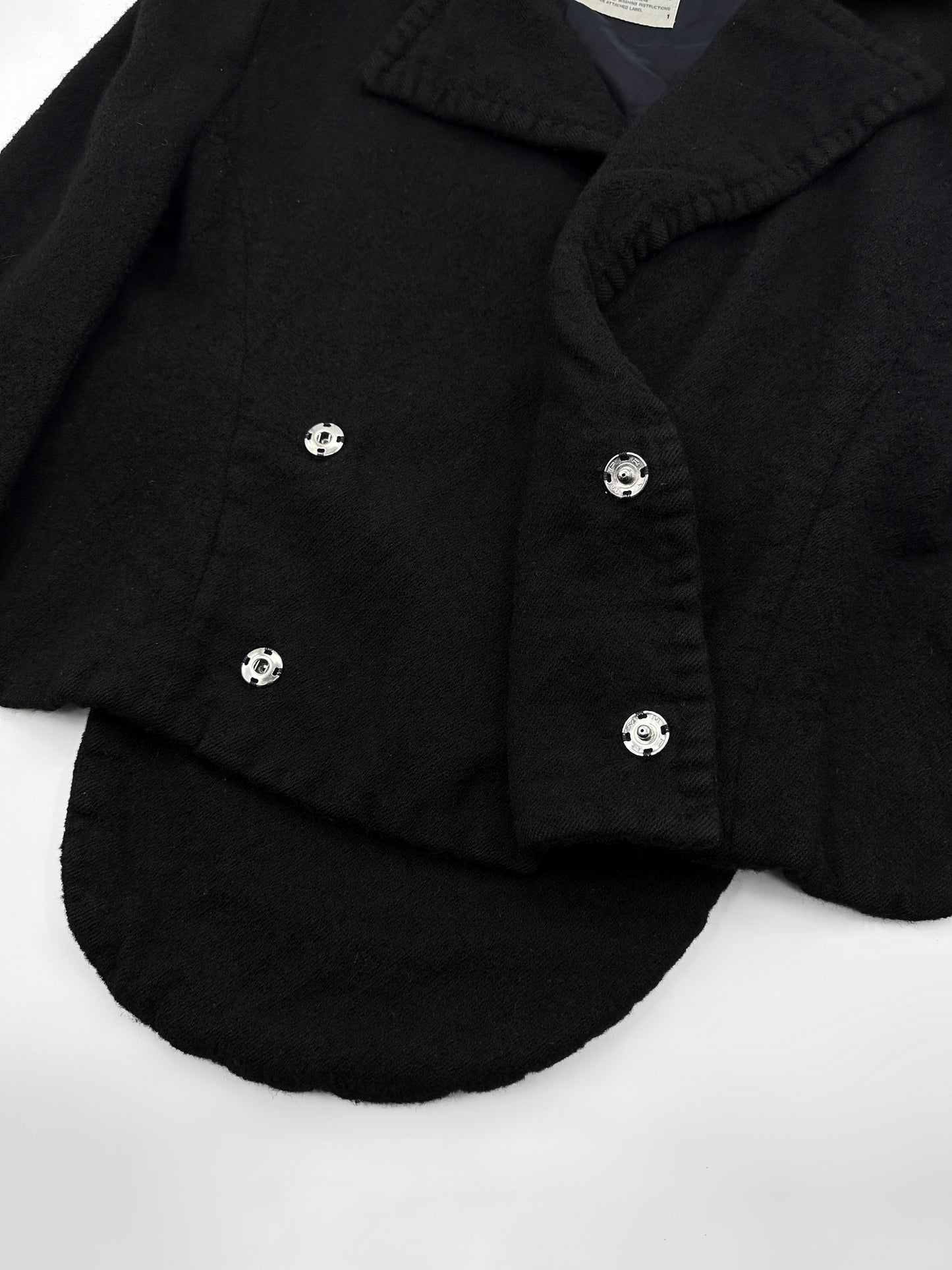 Yohji Yamamoto Fall 2006 Runway Oversized Wool Cropped Jacket 1