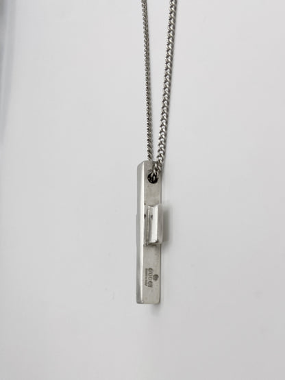 Gucci Tom Ford 925 Sterling Silver Cross Necklace