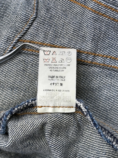 Gucci Spring 1998 Tom Ford Esther Cañadas Look#32 Raw Denim Jacket 40