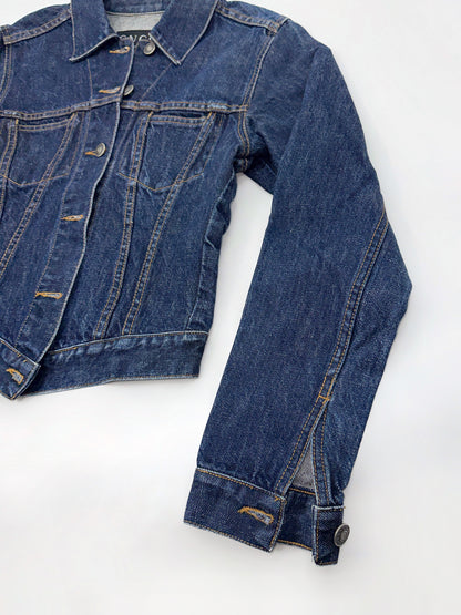 Gucci Spring 1998 Tom Ford Esther Cañadas Look#32 Raw Denim Jacket 40