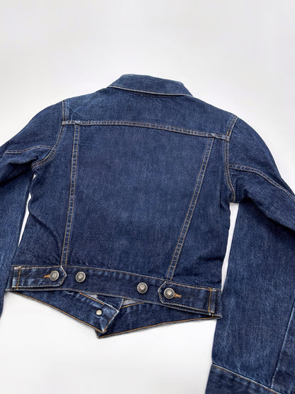 Gucci Spring 1998 Tom Ford Esther Cañadas Look#32 Raw Denim Jacket 40