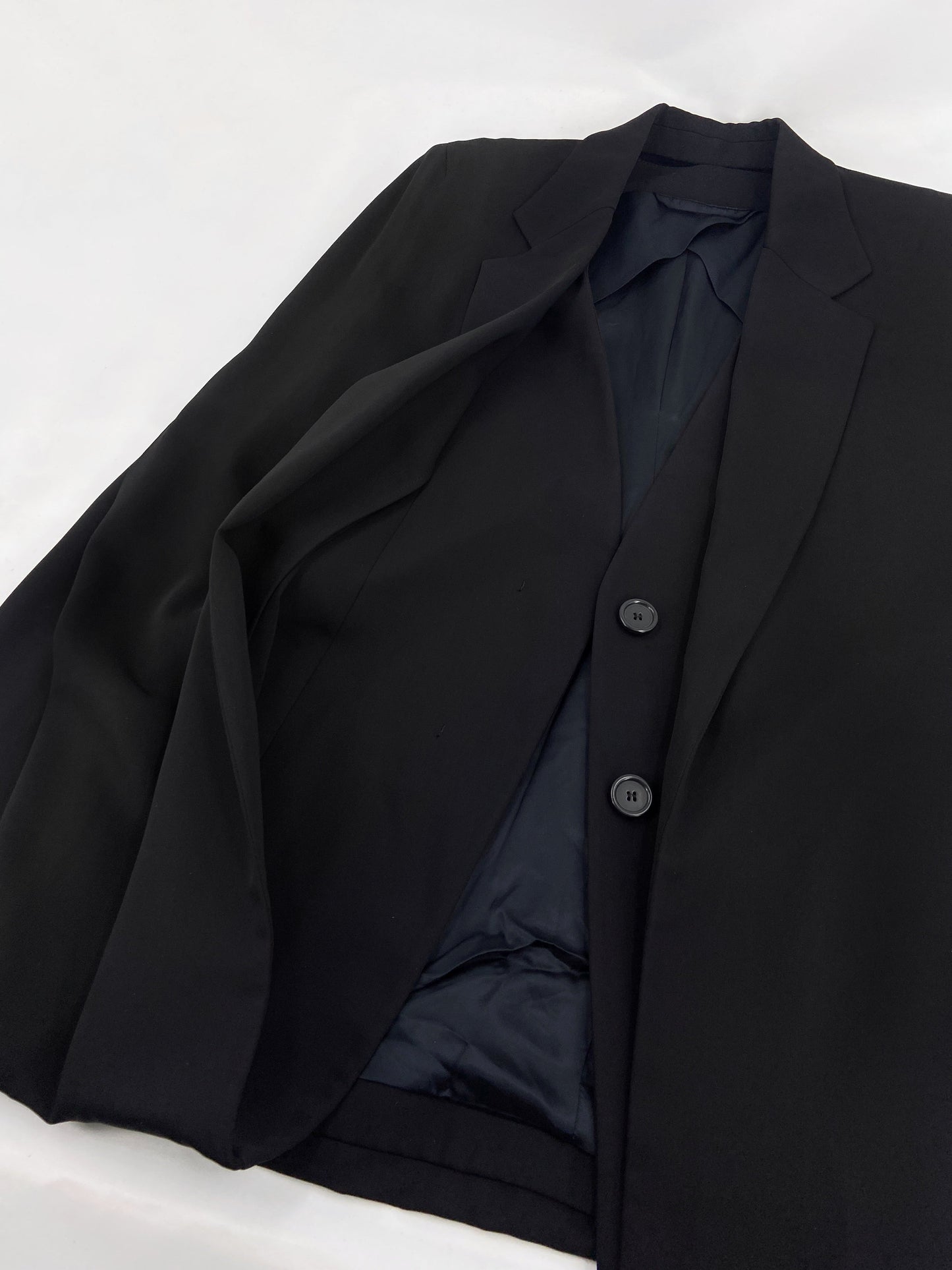 Maison Martin Margiela Pre-Fall 2011 Black Double-layered Cape Blazer Jacket 38