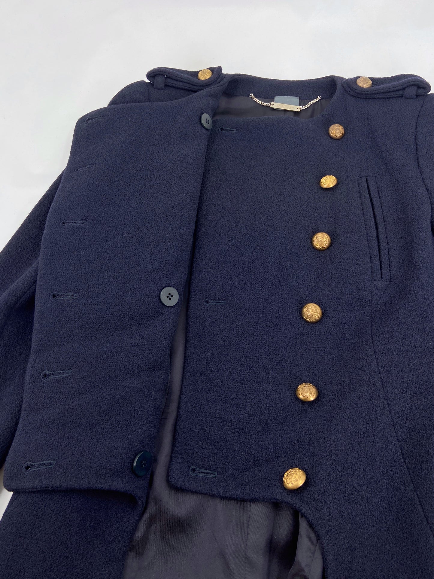 Alexander McQueen Pre-Fall 2011 Navy Double-Breasted Military Tail Coat 40