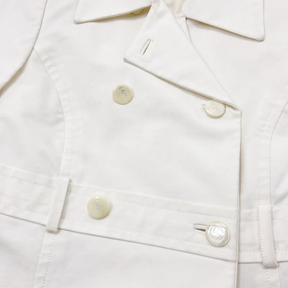 Gucci Spring 1996 Tom Ford Double-Breasted White Short Coat 38