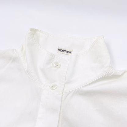 Hermès Fall 2001 Margiela White Collarless shirt