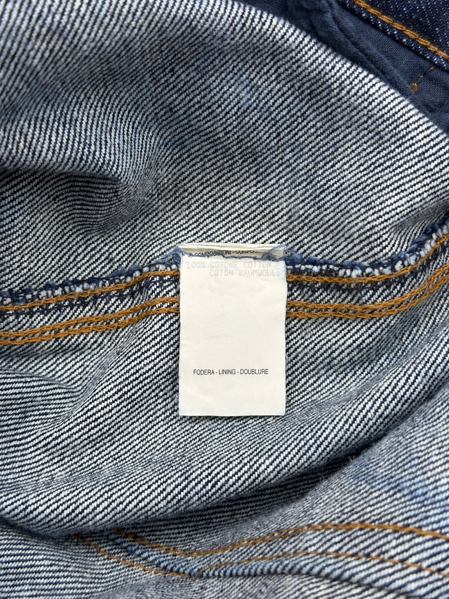 Gucci Spring 1998 Tom Ford Raw Denim Pencil Skirt 40