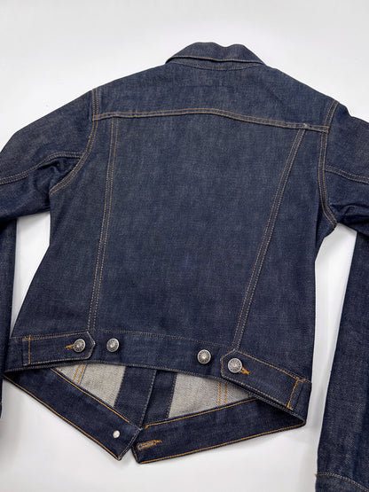 Gucci Spring 1998 Tom Ford Look#32 Esther Cañadas Raw Denim Jacket 40