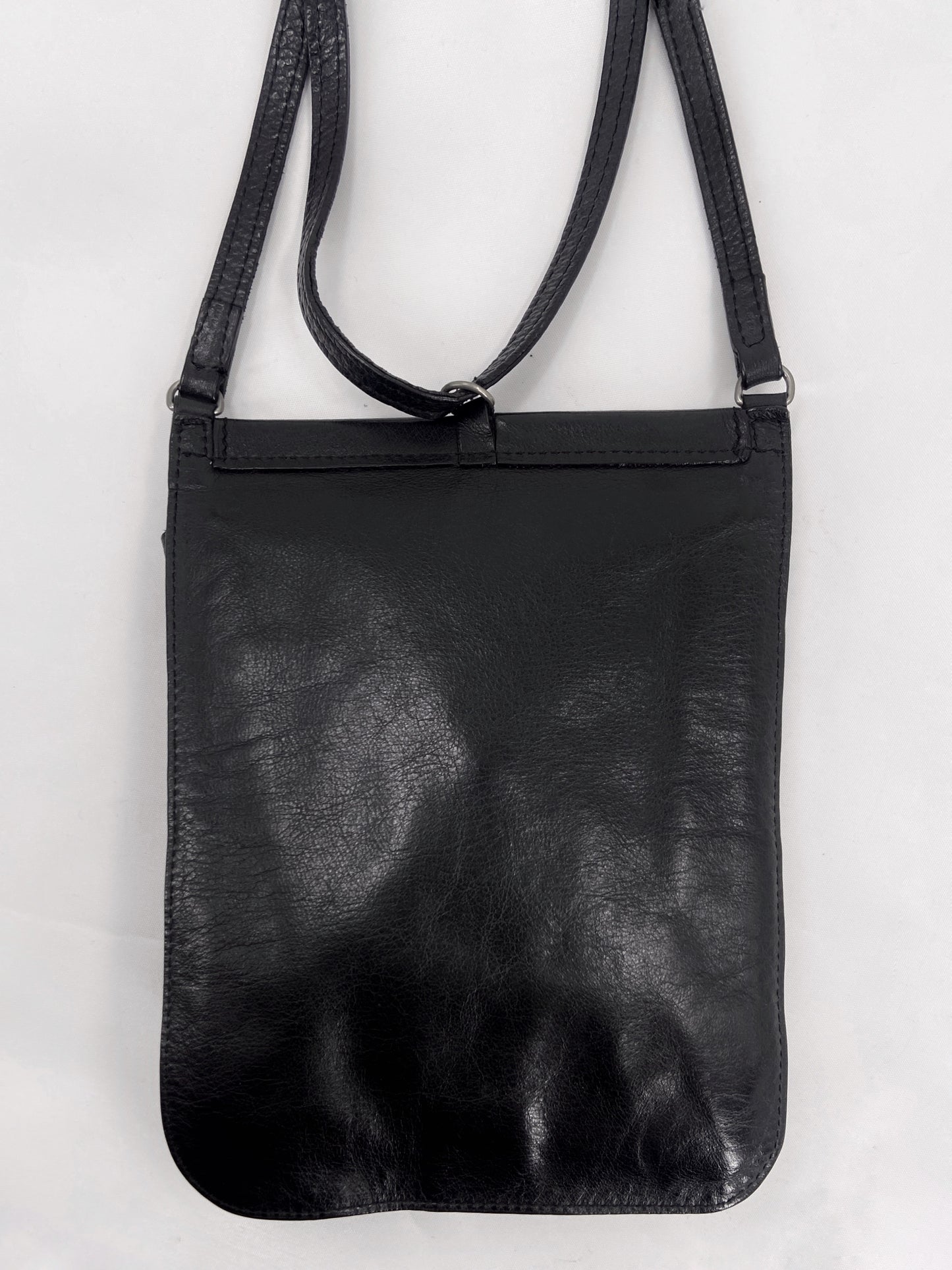 Ann Demeulemeester Long Strap Leather Shoulder Phone Pouch Bag