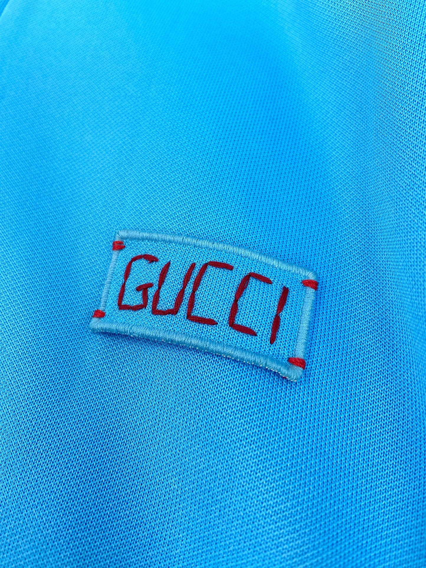 BWNT Gucci Resort 2018 Alessandro Michele Tiger Embroidery Blue Track Jacket XXXL