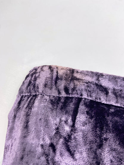 Gucci Fall 1999 Tom Ford Purple Crushed Velvet Flared Pants 42