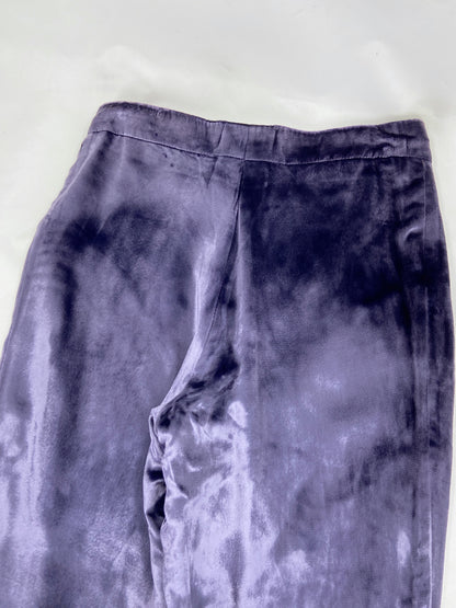 Gucci Fall 1999 Tom Ford Purple Velvet Flared Pants 38