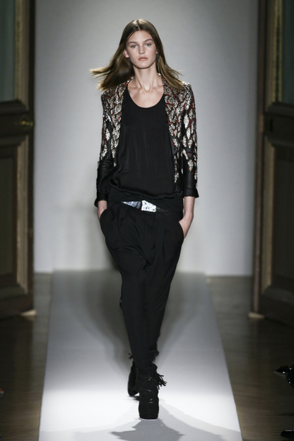 BWNT Balmain Decarnin Era Fall 2009 Black Silk Cargo Bondage Drop Crotch Pants