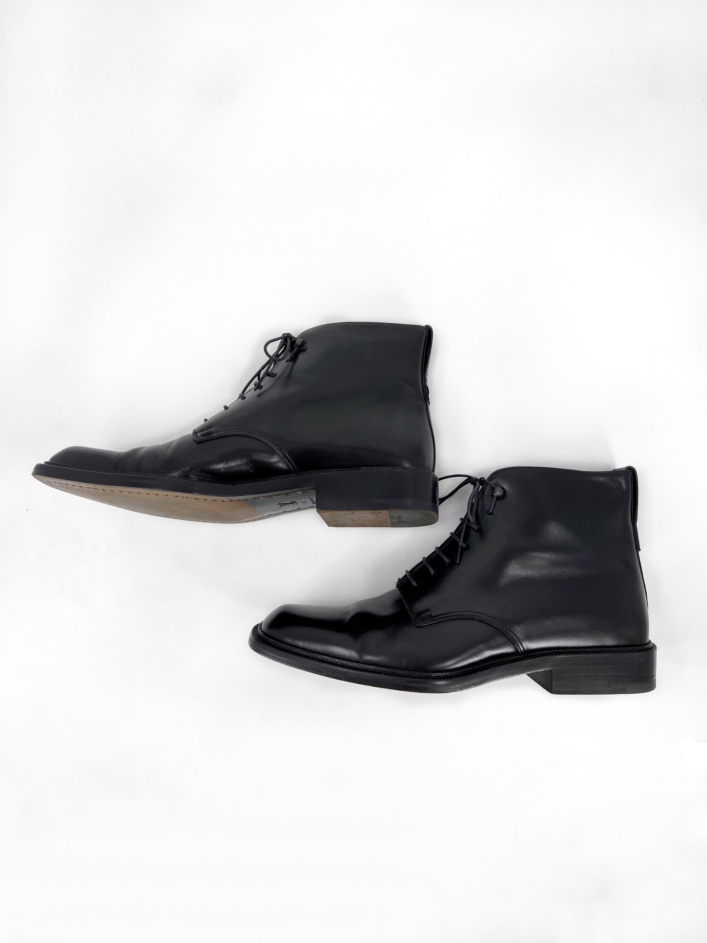 Louis Vuitton Voltaire Lace-up Leather Boots 40