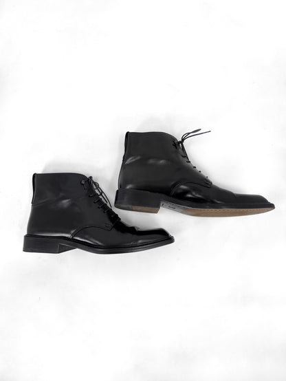 Louis Vuitton Voltaire Lace-up Leather Boots 40