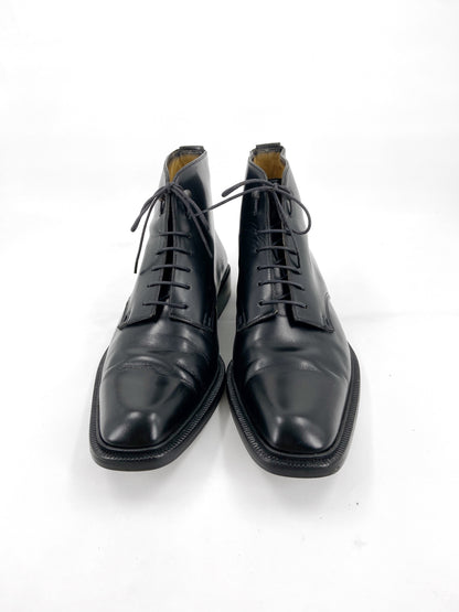 Louis Vuitton Voltaire Lace-up Leather Boots 40