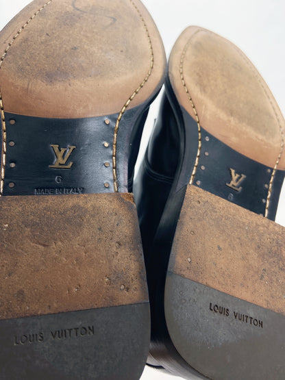 Louis Vuitton Voltaire Lace-up Leather Boots 40