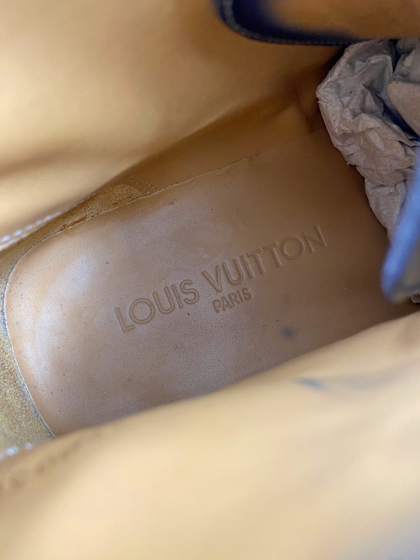 Louis Vuitton Voltaire Lace-up Leather Boots 40