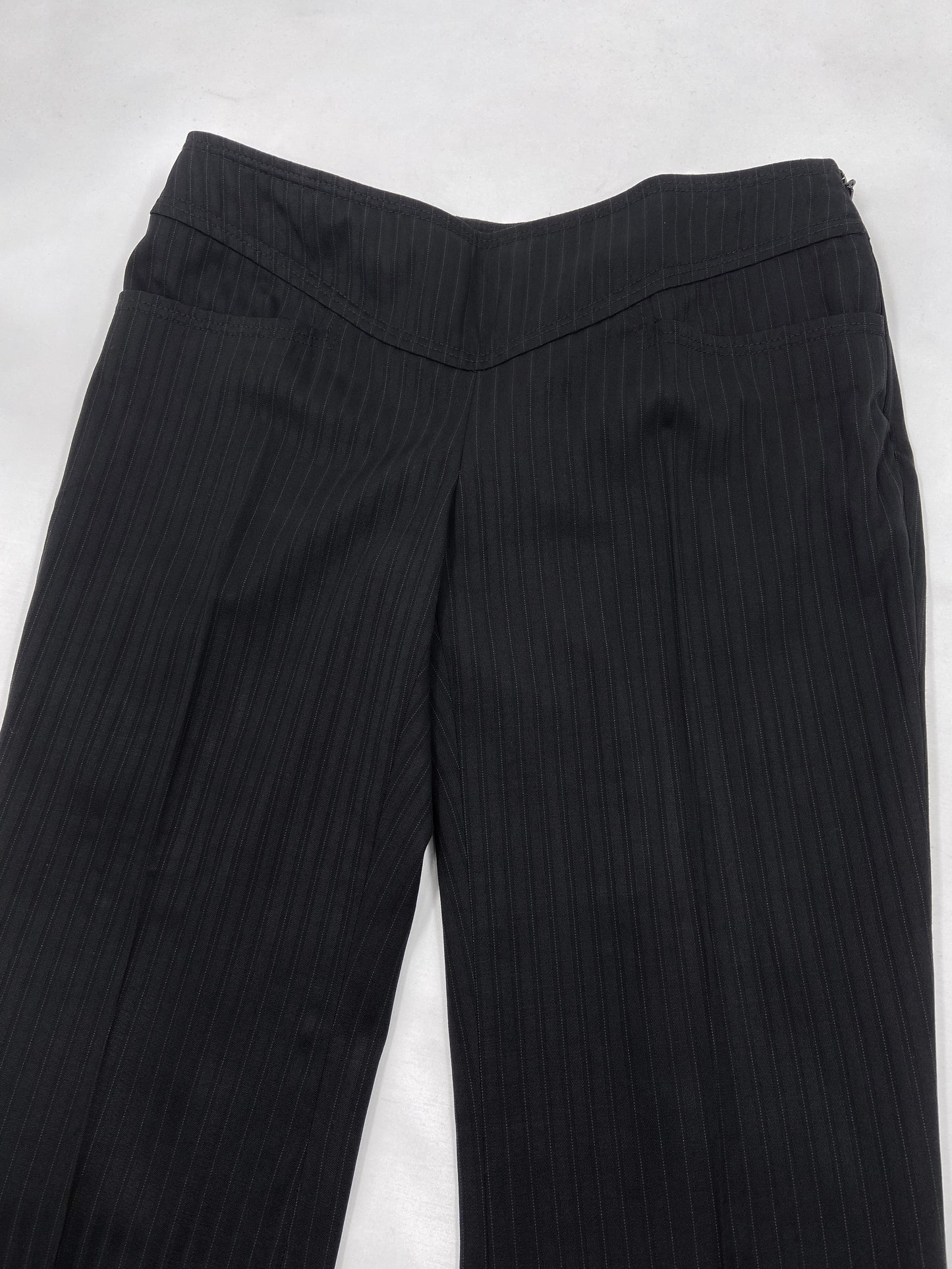 Gucci Fall 2004 Tom Ford Black Pinstriped Wool Blazer Pants Suit 44