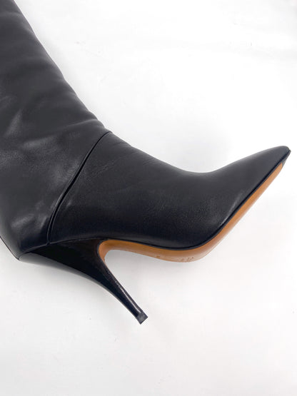 Céline Phoebe Philo Thigh High Leather Heels Boots 36.5