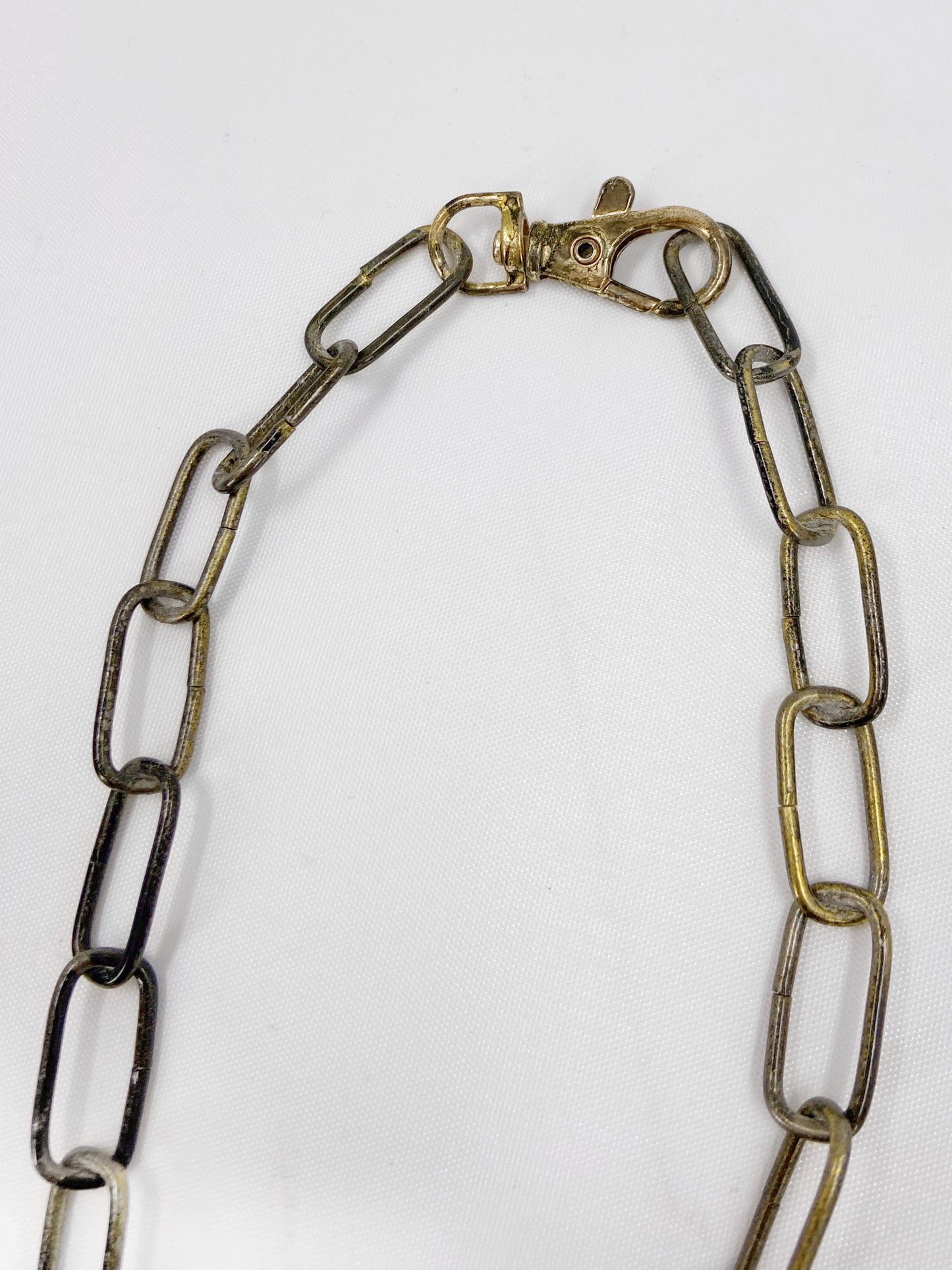 Jean Paul Gaultier 90s Sample Oversized HInge Spike Cross Chain Necklace