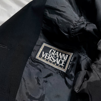 Gianni Versace Spring 1994 Gold Medusa Button Blazer