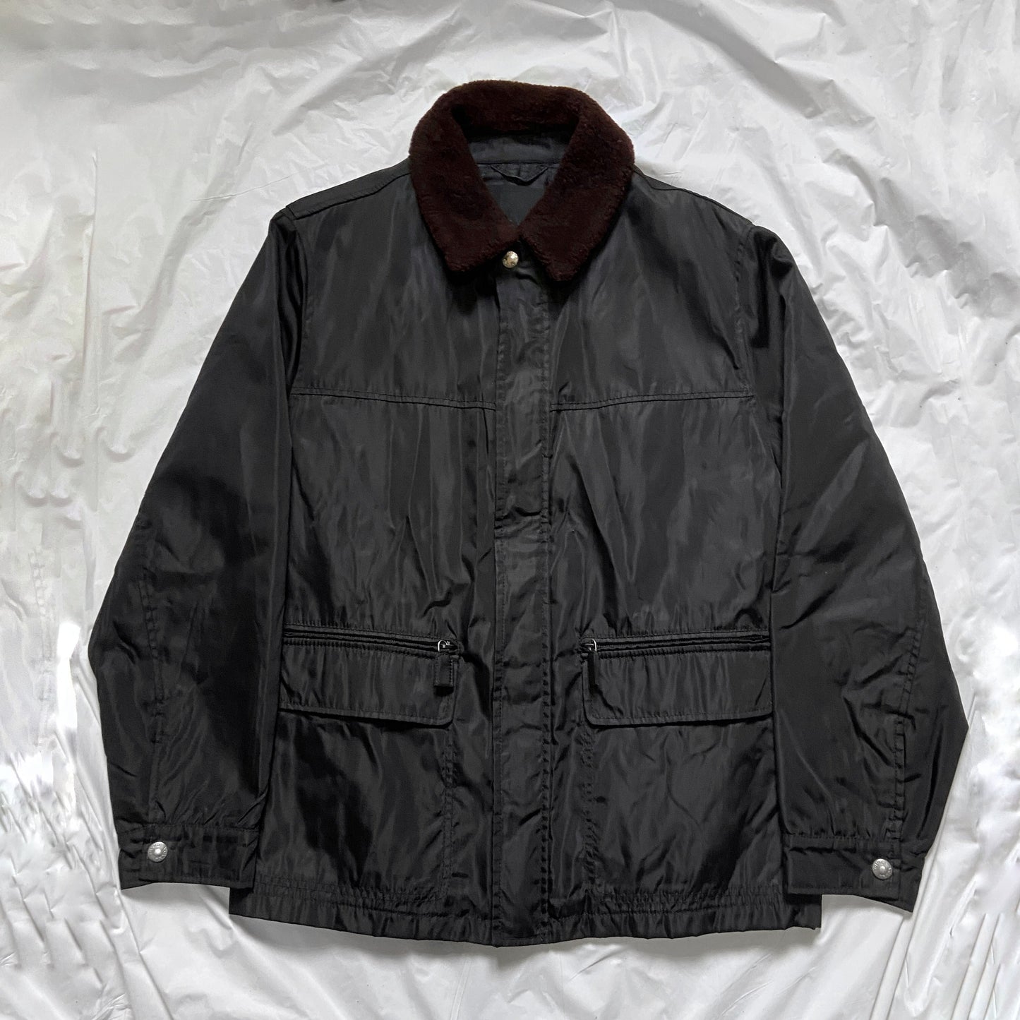 Prada Fall 1994 Peter Lindbergh Padded Nylon Jacket S