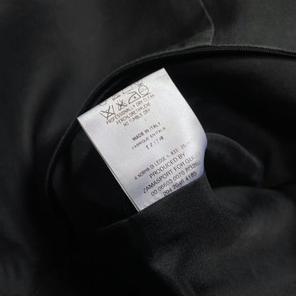 Gucci Tom Ford Fall 2000 Silk Ruffle Collar Black Mini Dress