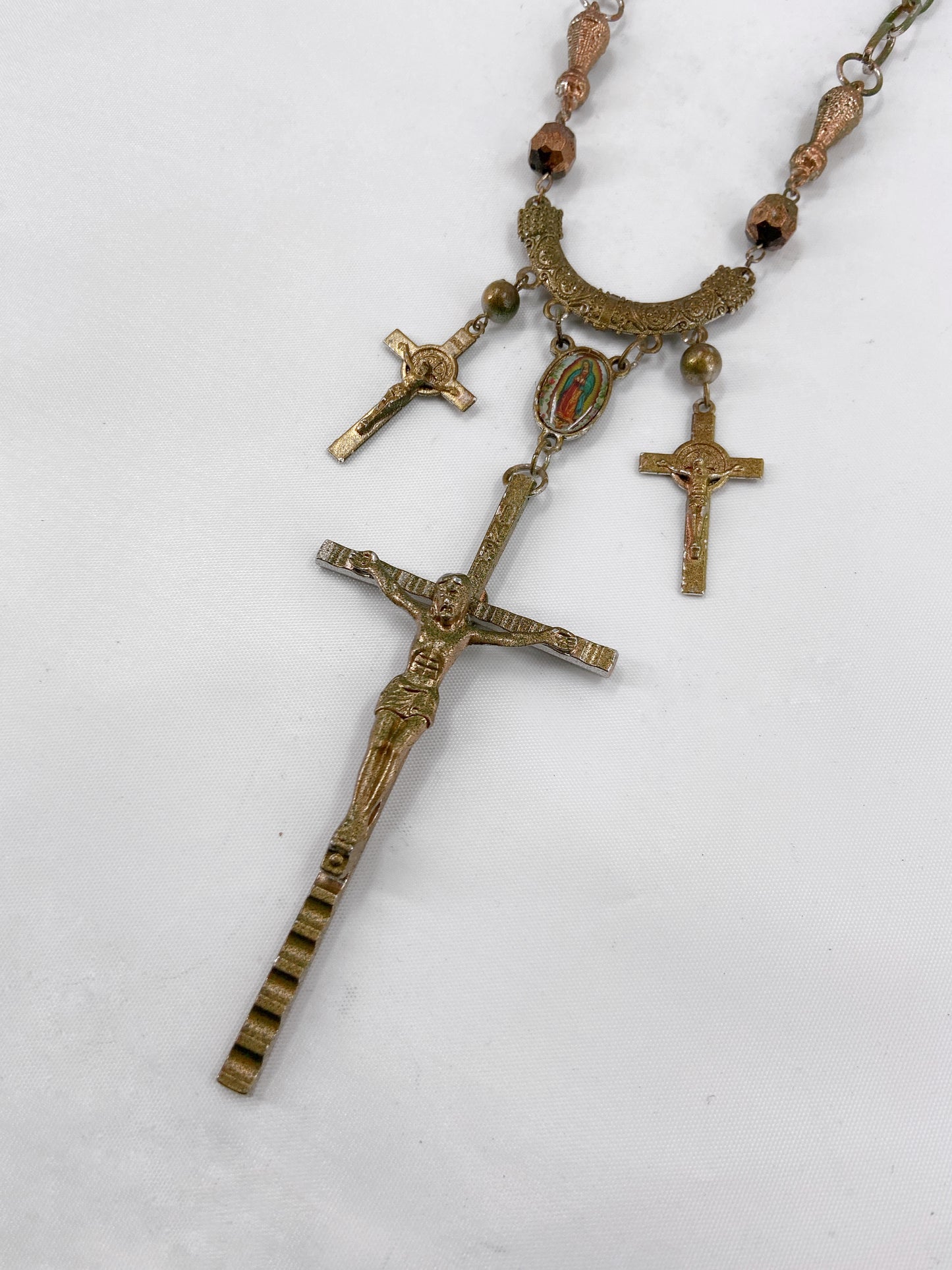 Jean Paul Gaultier 90S Sample Triple Cross Long Necklace