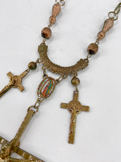 Jean Paul Gaultier 90S Sample Triple Cross Long Necklace