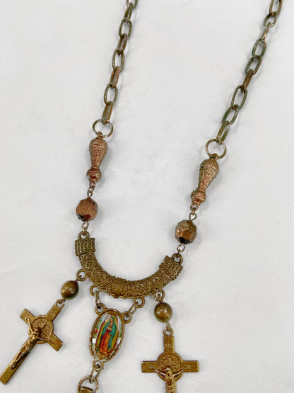 Jean Paul Gaultier 90S Sample Triple Cross Long Necklace
