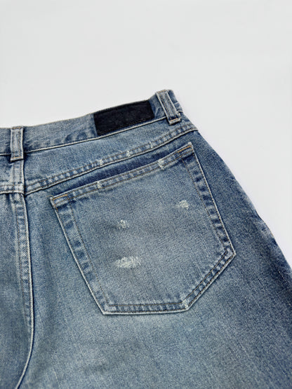 Gucci Spring 2001 Tom Ford Light Blue Denim Cropped Jacket Jeans Set 38