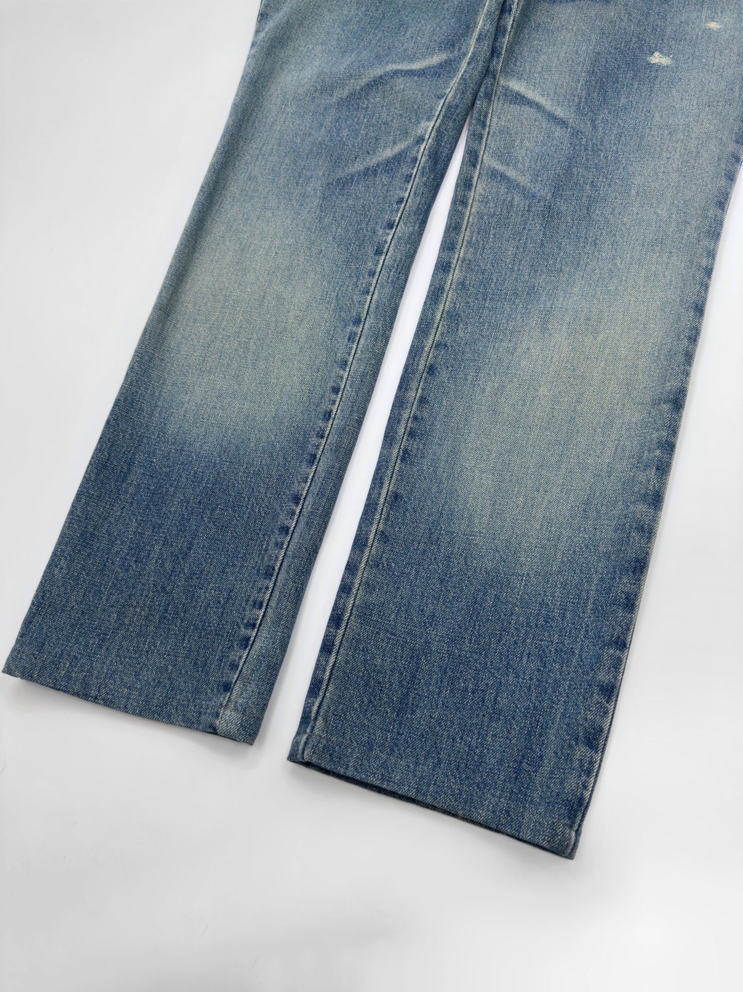 Gucci Spring 2001 Tom Ford Light Blue Denim Cropped Jacket Jeans Set 38