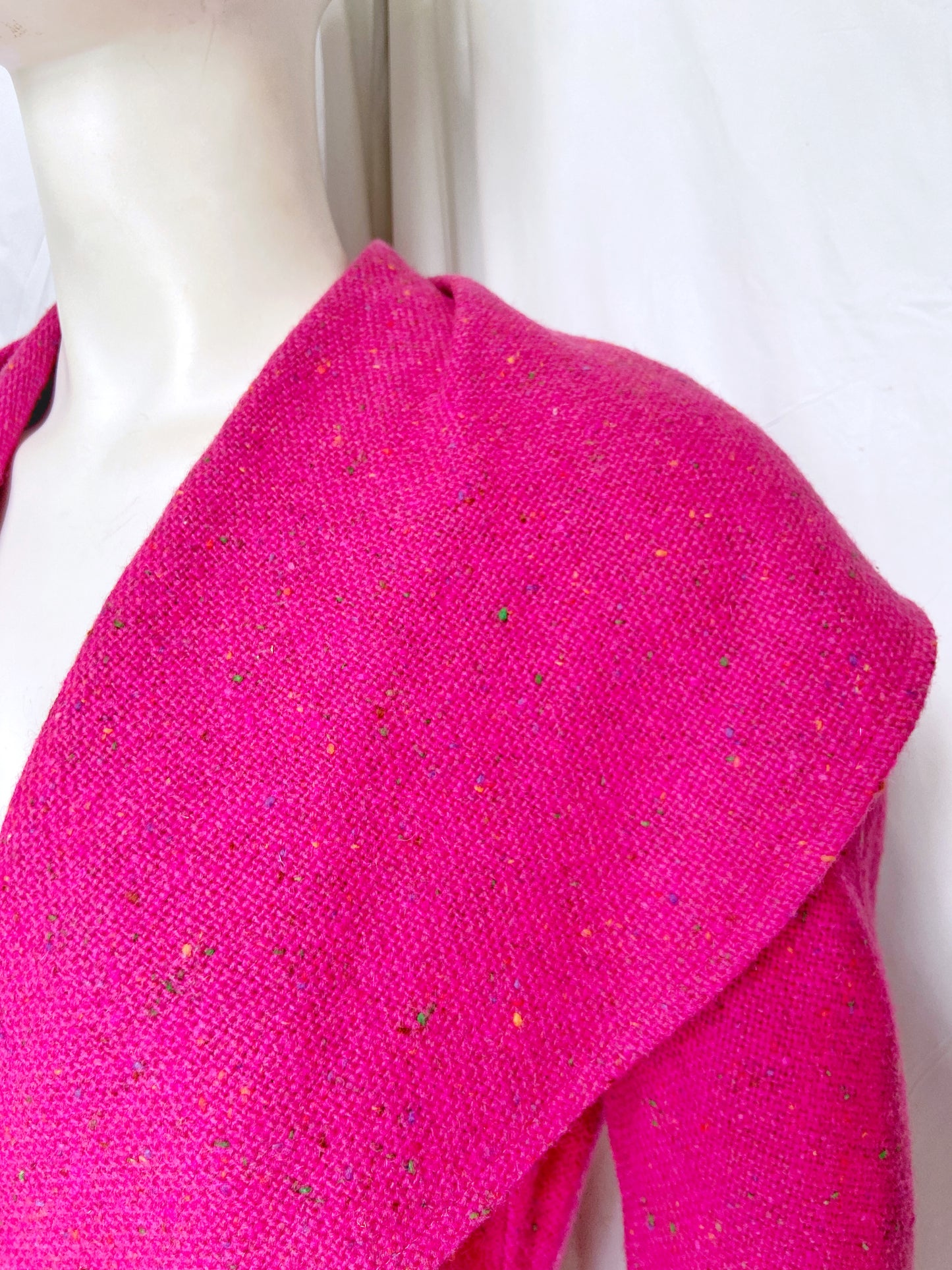 Christian Dior Fall 1998 John Galliano Candy Fuchsia Oversized Lapel Bar Jacket