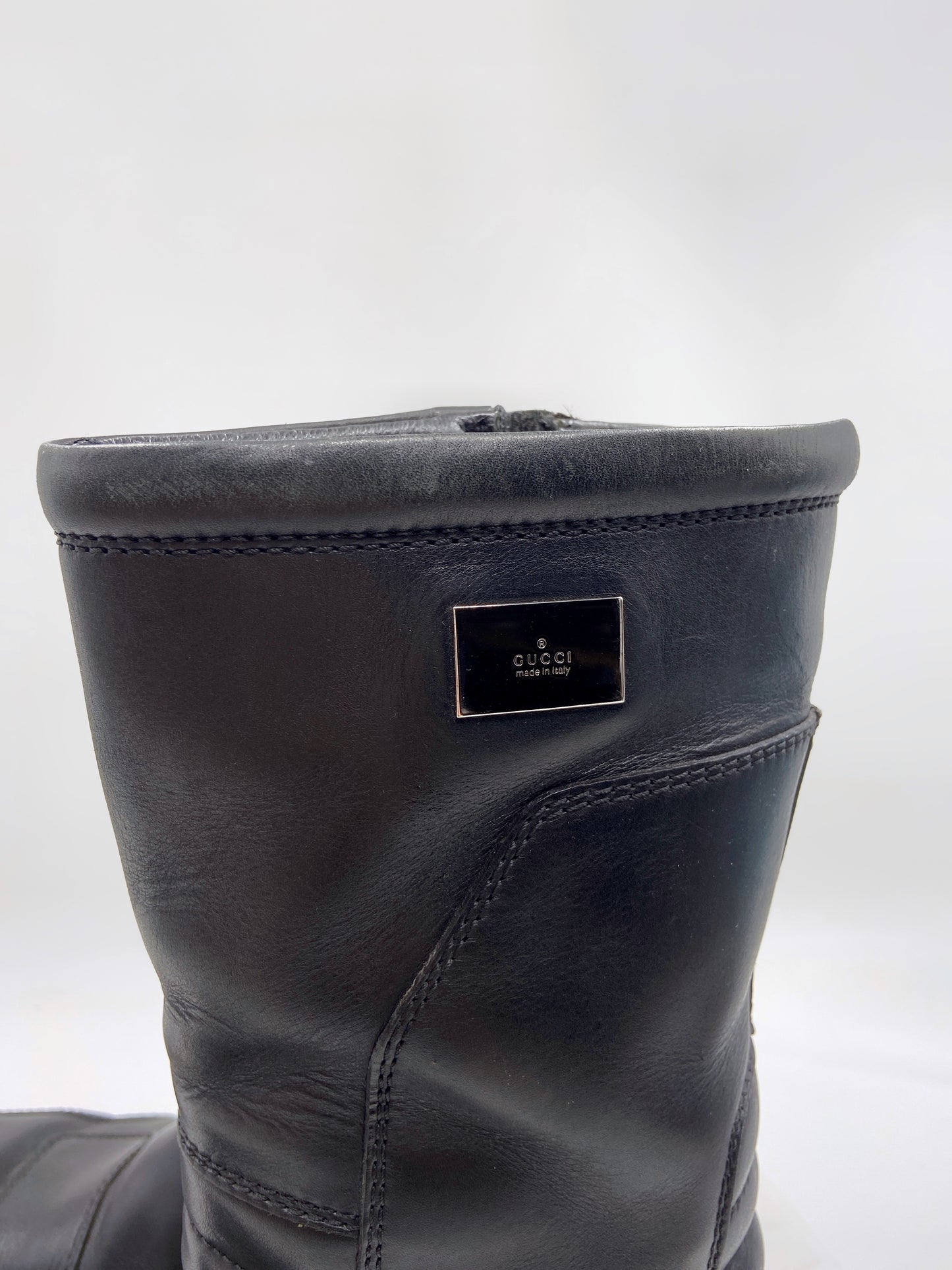 Gucci Fall 1999 Tom Ford Men’s Moto Riding Boots 42.5