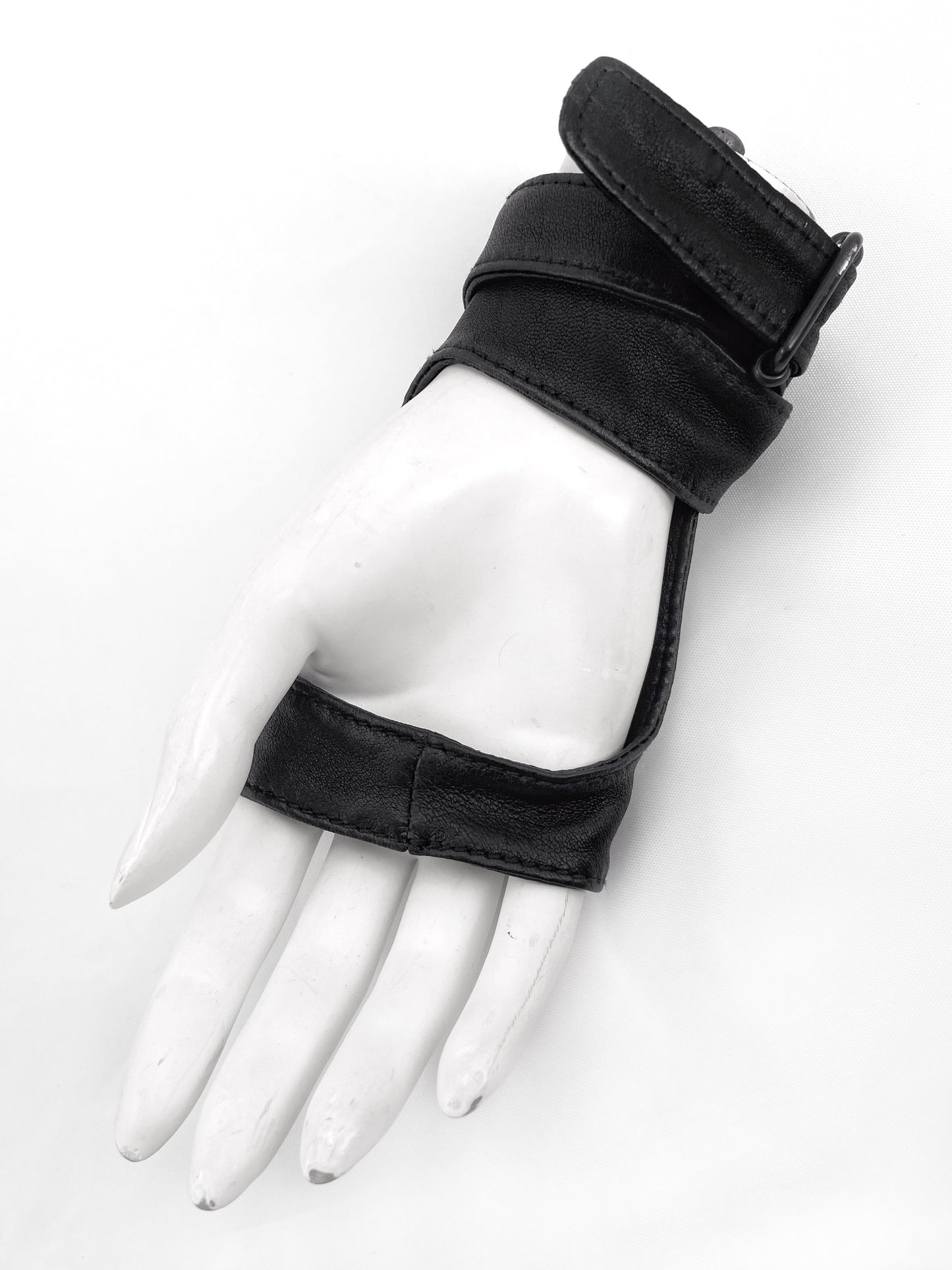 Ann Demeulemeester Fall 2011 Feather Harness Bondage Lambskin Fingerless Gloves